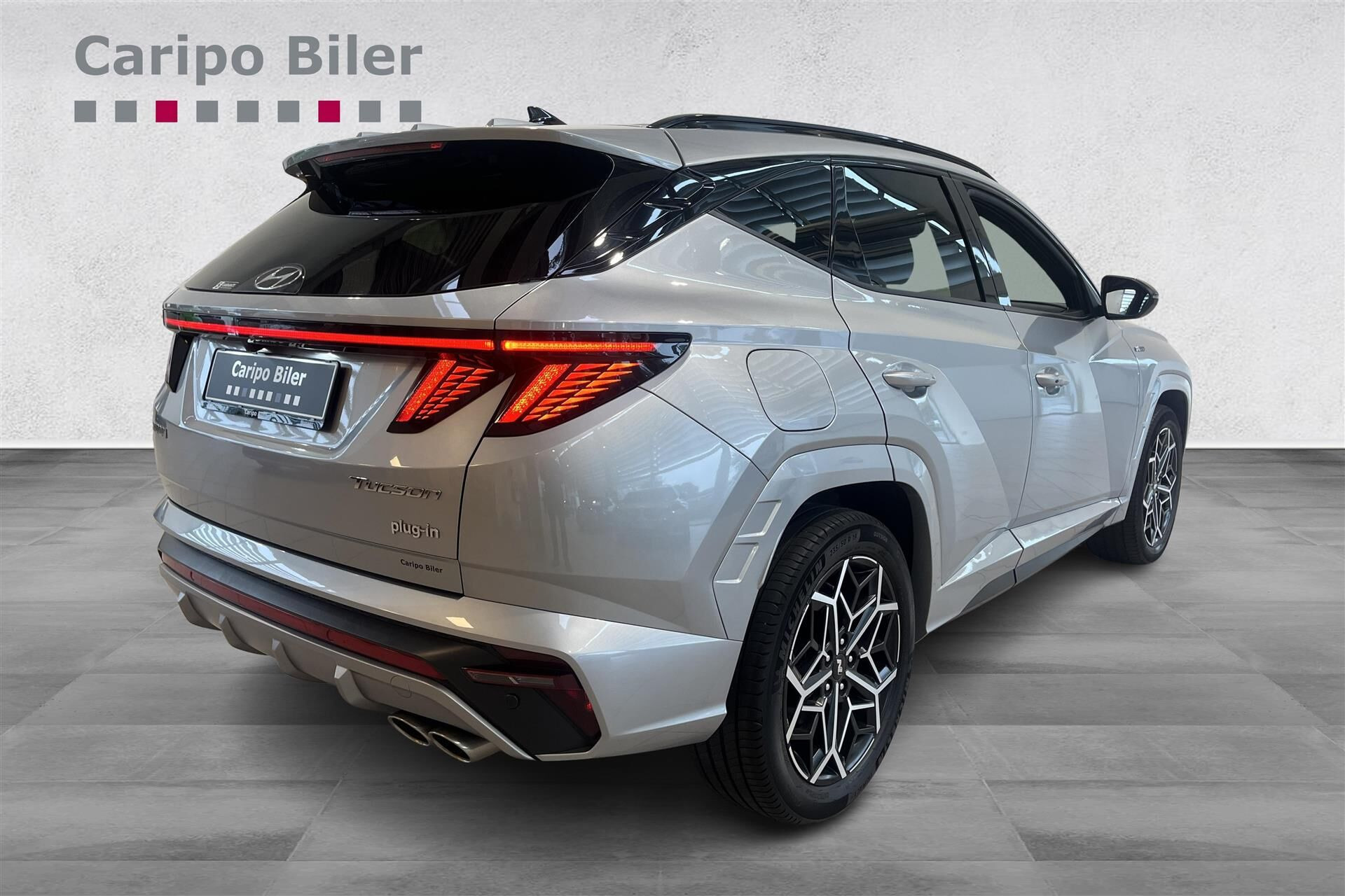 Sølv Hyundai Tucson fra 2023