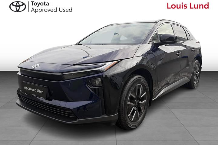 Blå Toyota BZ4X fra 2026