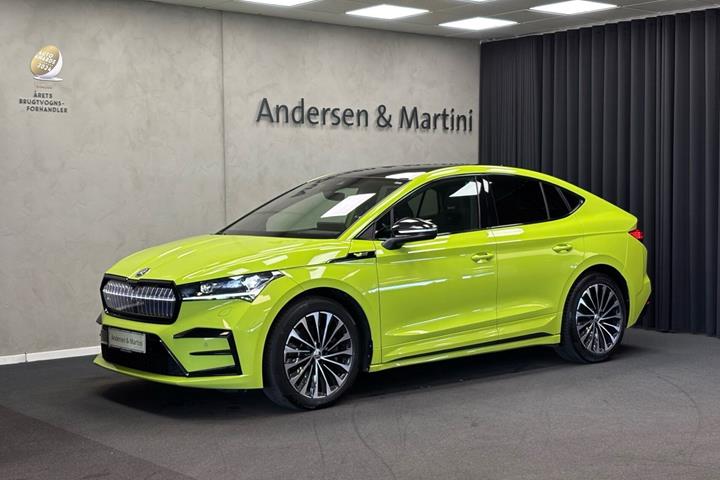 Grøn Skoda Enyaq fra 2023