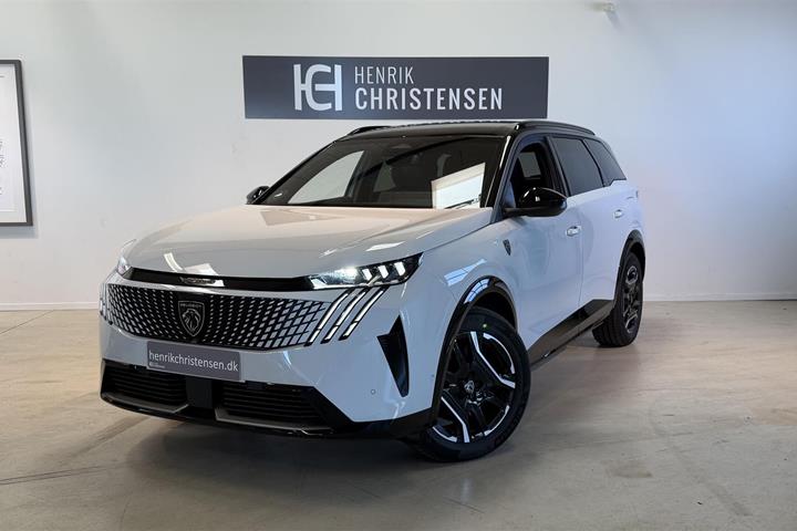 Hvid Peugeot e-5008 fra 2026