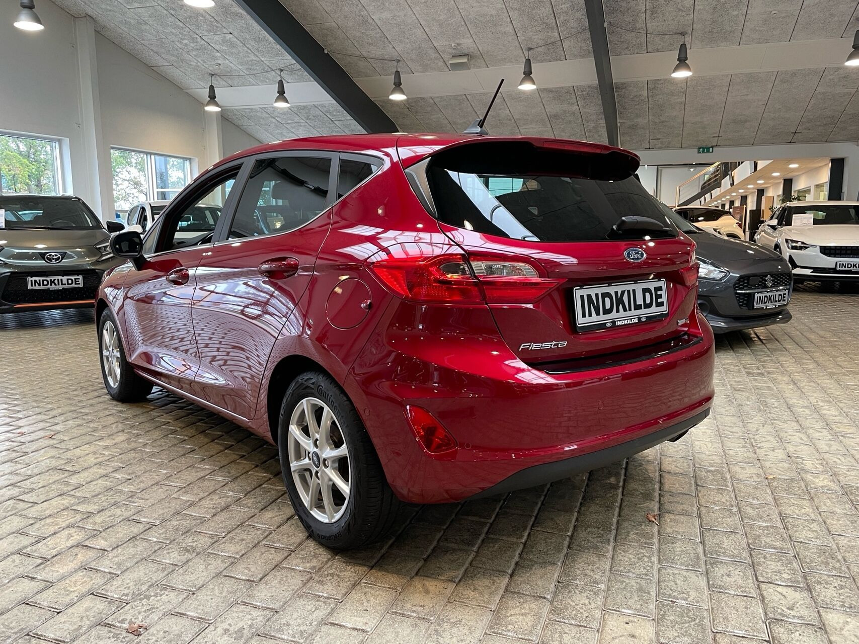 Rød Ford Fiesta fra 2020