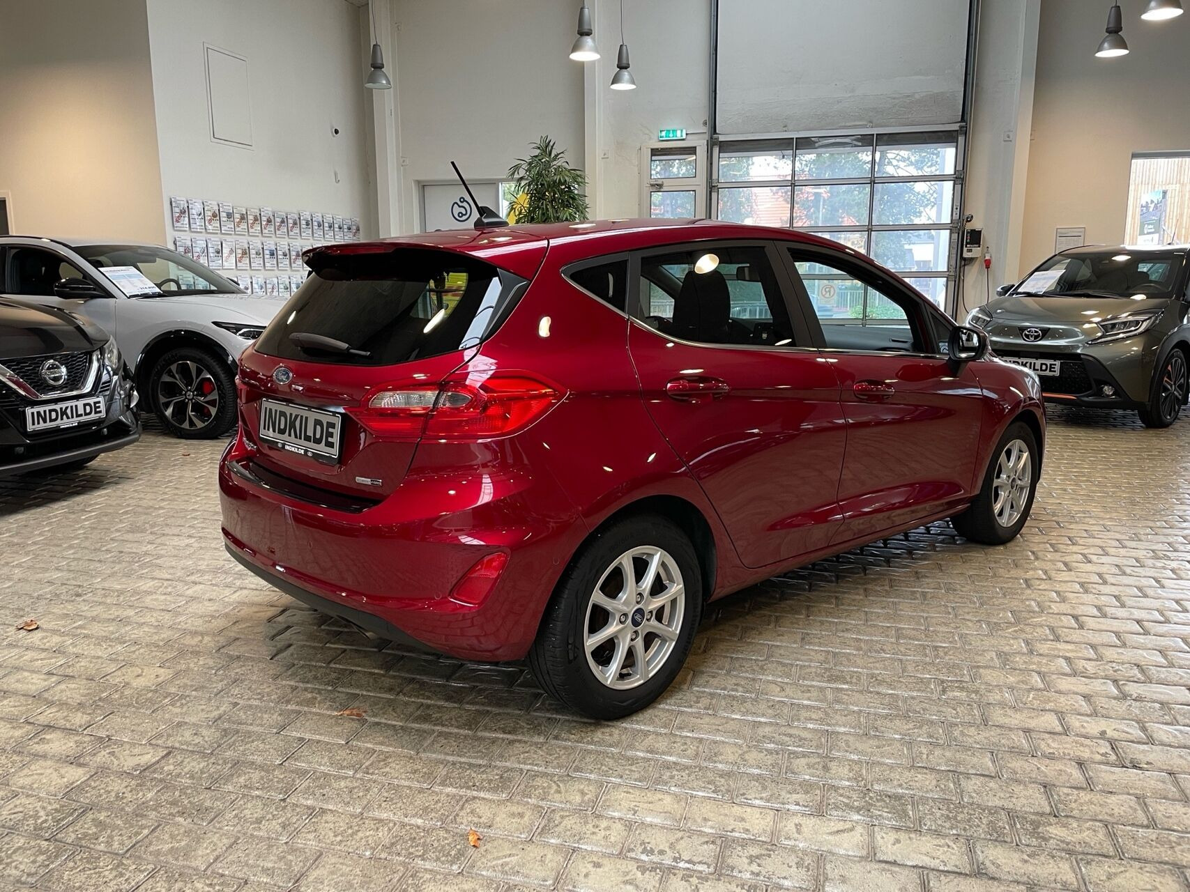 Rød Ford Fiesta fra 2020