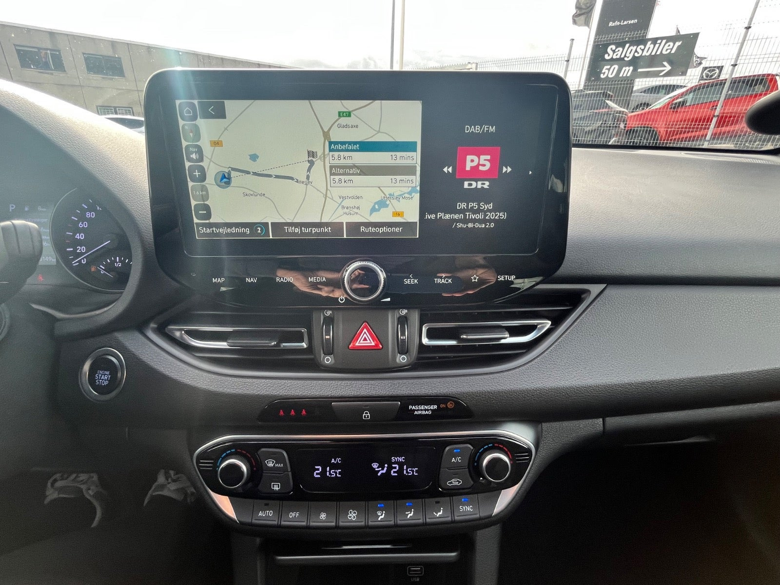 Hvid Hyundai i30 fra 2021