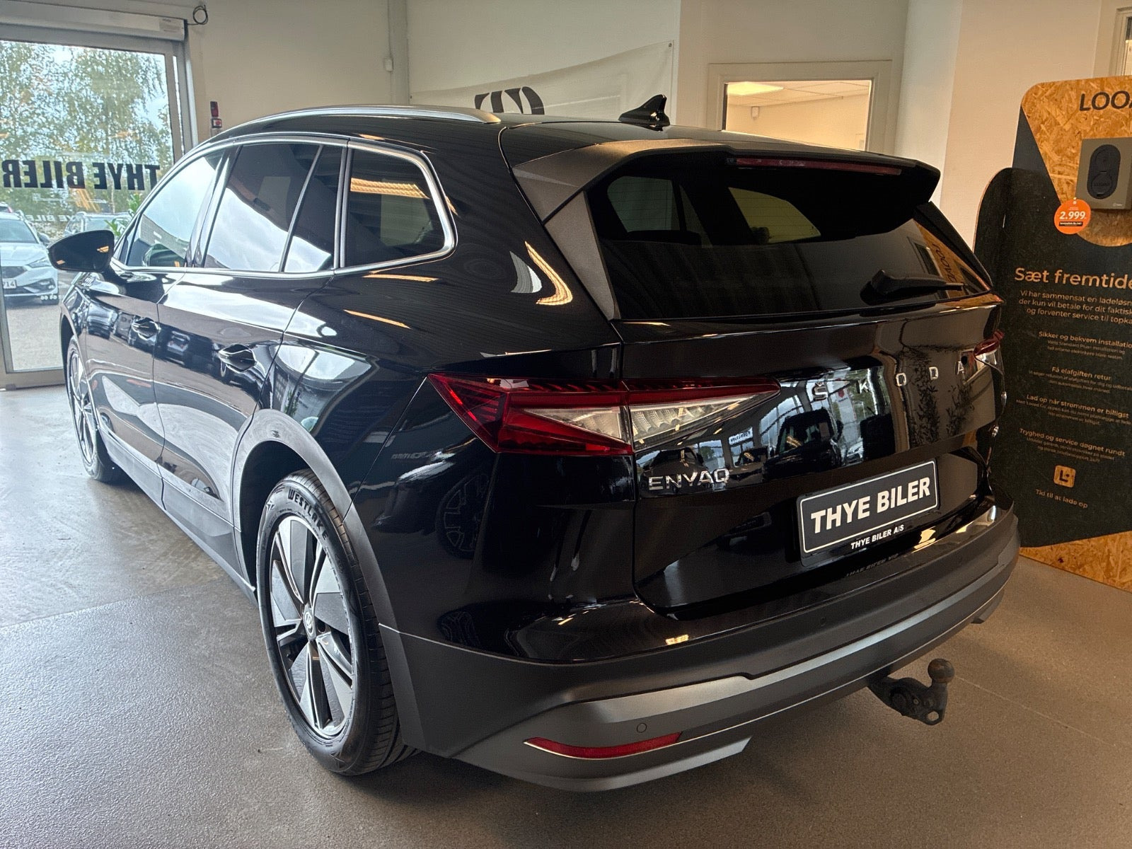 Sort Skoda Enyaq fra 2023
