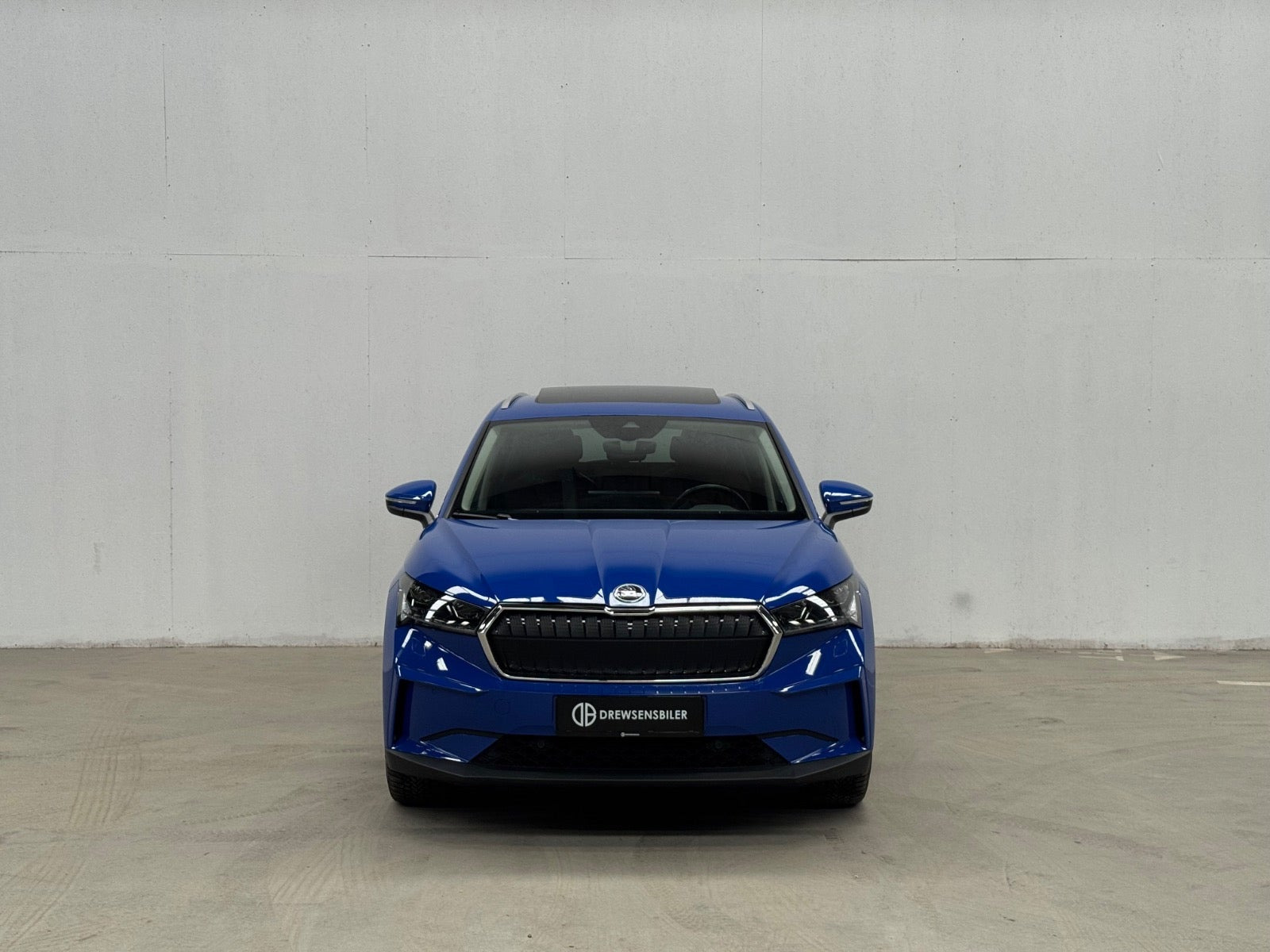 Blå Skoda Enyaq fra 2022