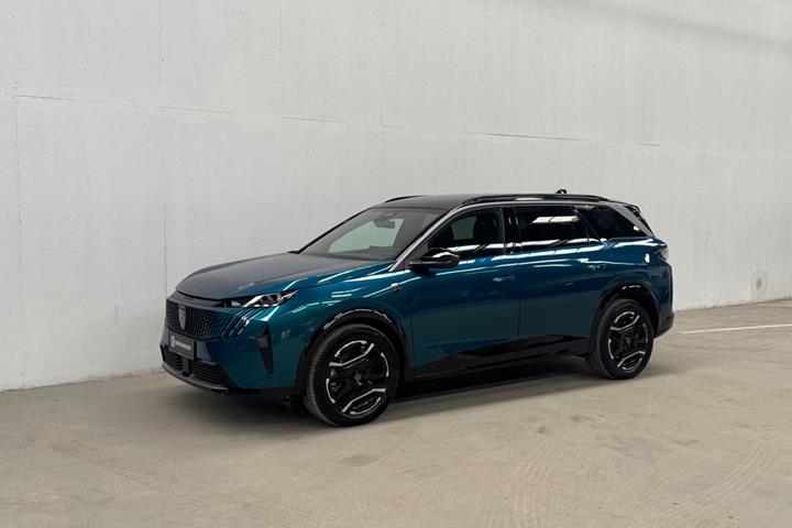 Blå Peugeot e-5008 fra 2025