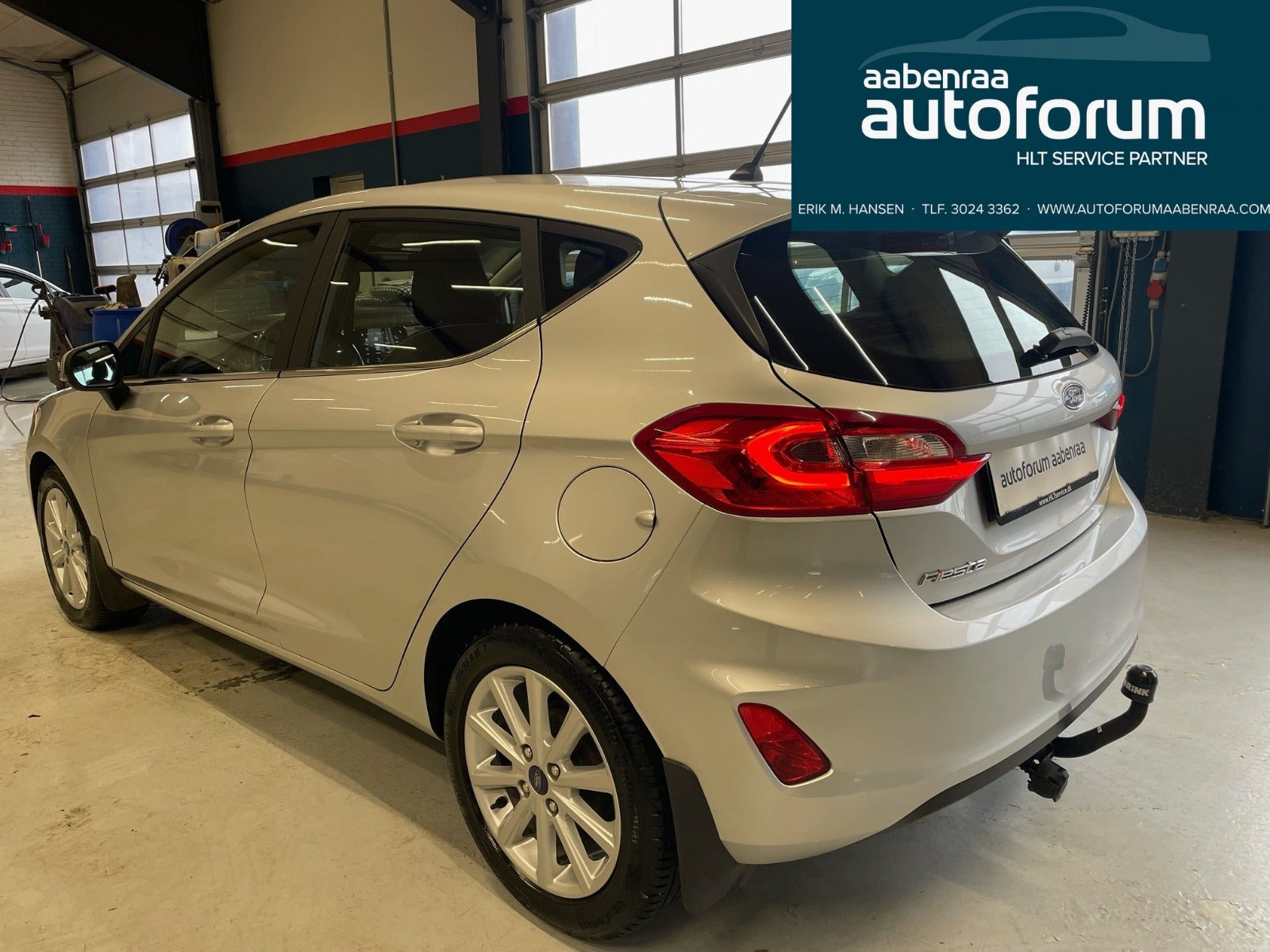 Sølv Ford Fiesta fra 2017