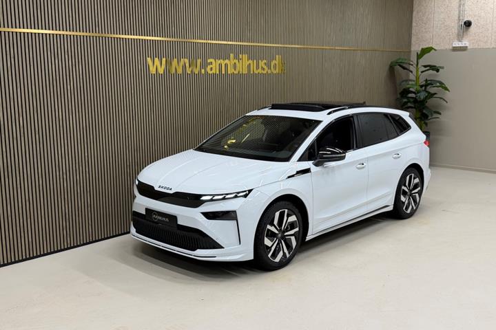 Hvid Skoda Enyaq fra 2026