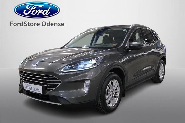 Grå Ford Kuga fra 2021 set udefra