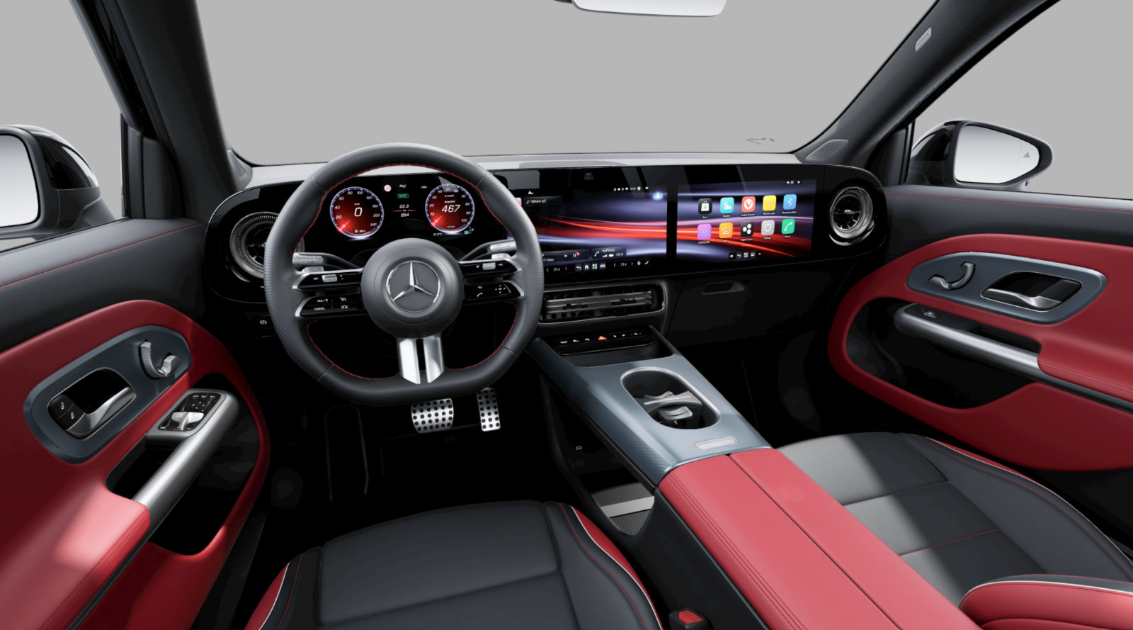Sort Mercedes GLB250+ fra 2026