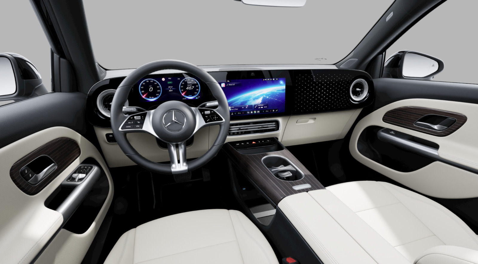 Sort Mercedes GLB250+ fra 2026