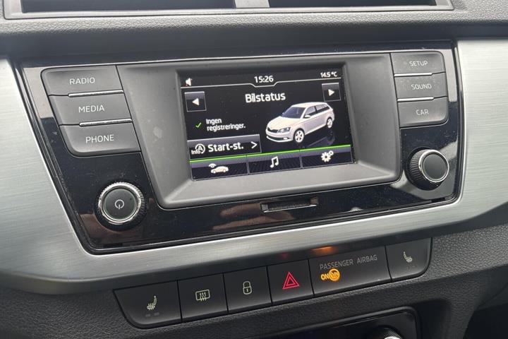 Sort Skoda Fabia fra 2016