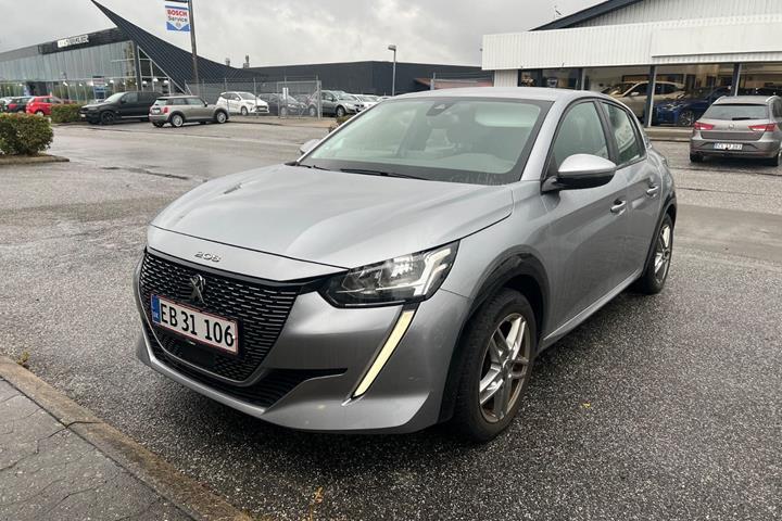 Grøn Peugeot e-208 fra 2020