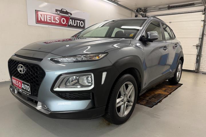 Blå Hyundai Kona fra 2020