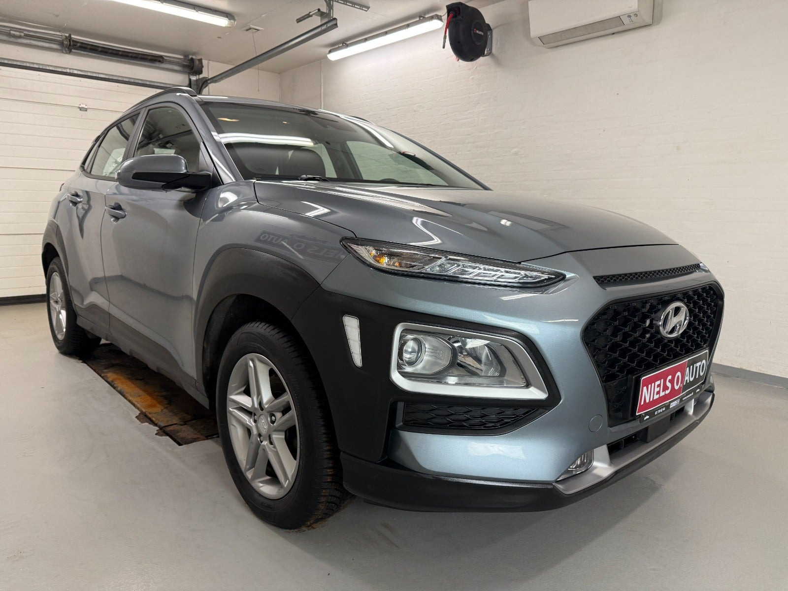 Blå Hyundai Kona fra 2020