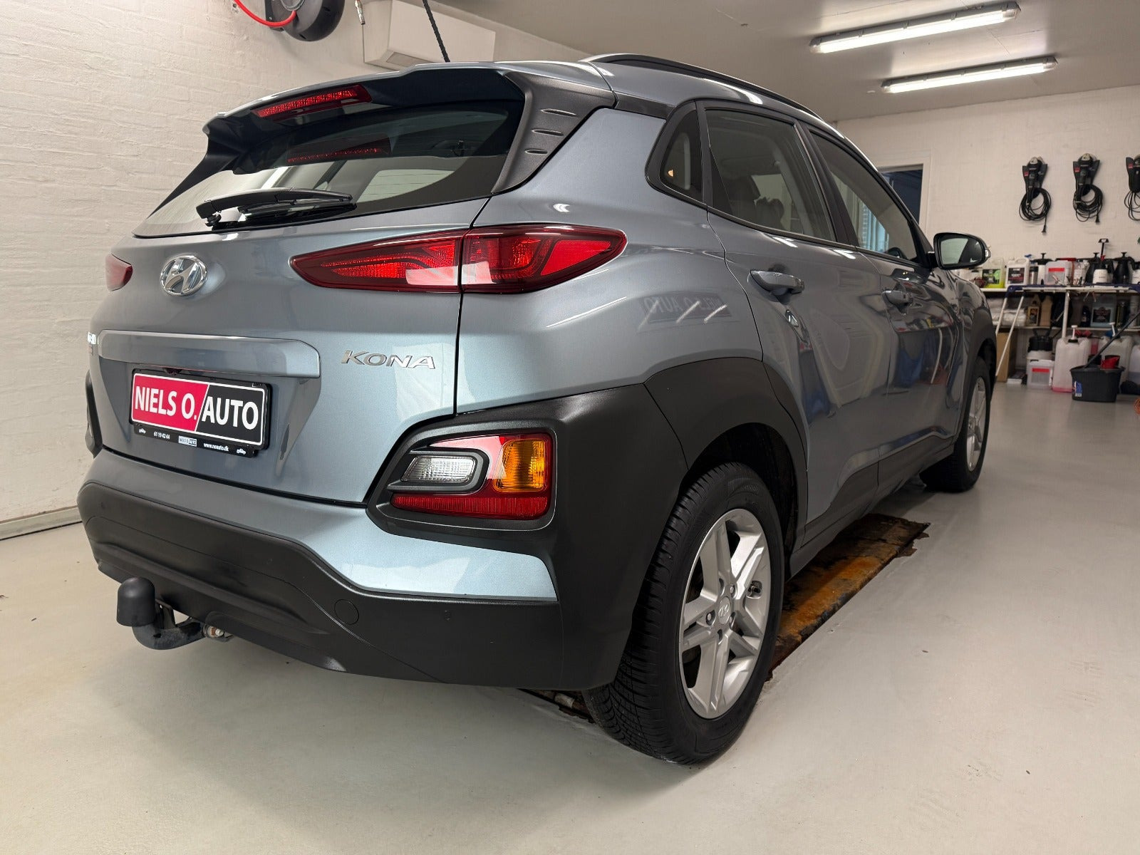 Blå Hyundai Kona fra 2020