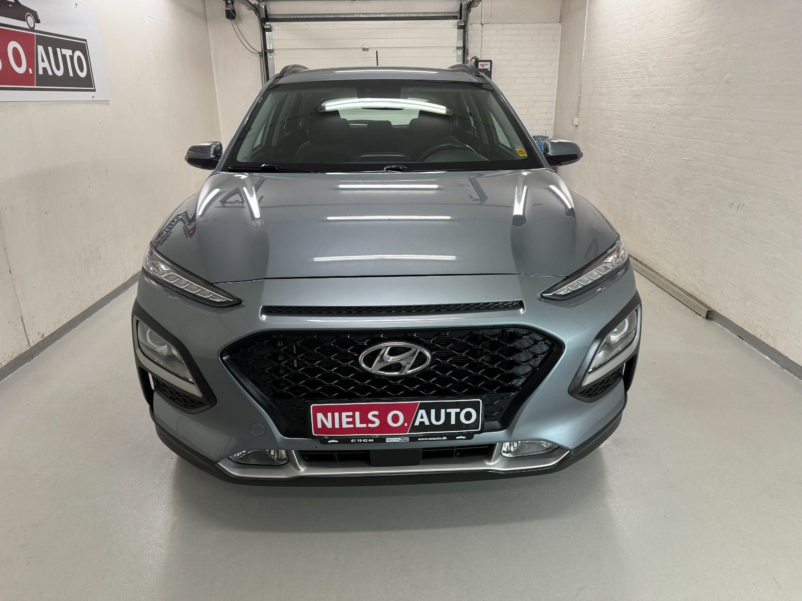Blå Hyundai Kona fra 2020