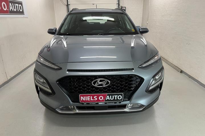Blå Hyundai Kona fra 2020