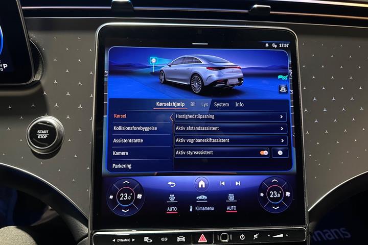 Hvid Mercedes EQE300 fra 2023