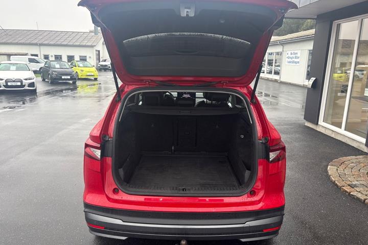Rød Skoda Enyaq fra 2021
