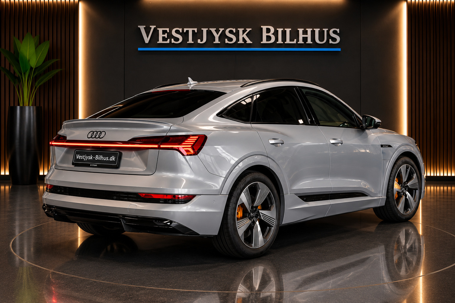 Sølv Audi e-tron fra 2022