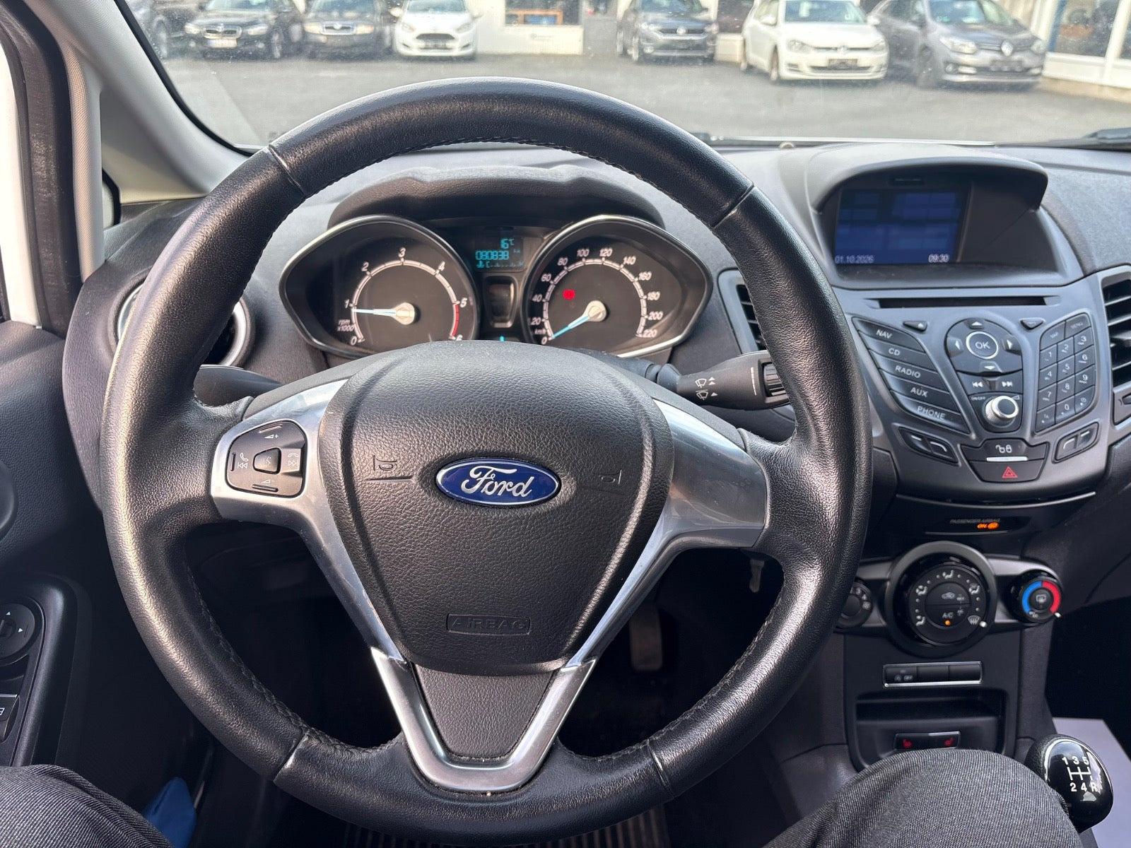Hvid Ford Fiesta fra 2016