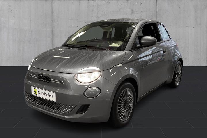 Grå Fiat 500e fra 2023