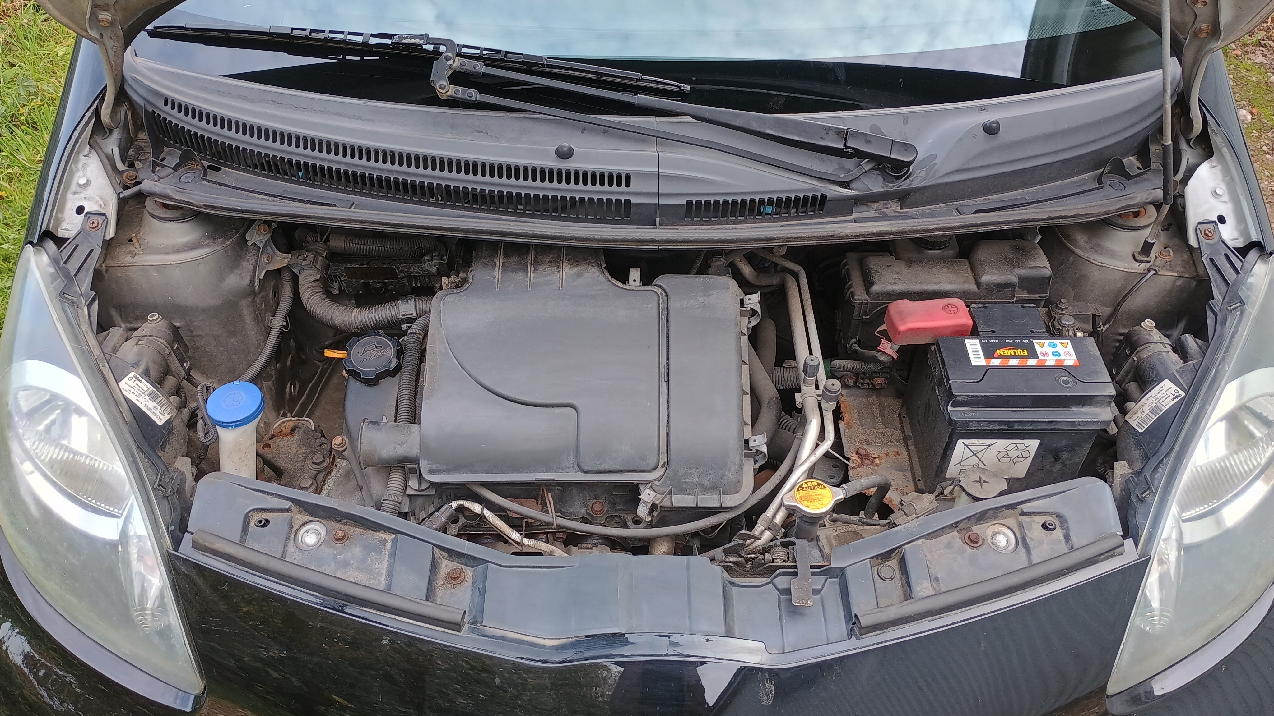 Sort Toyota Aygo fra 2011