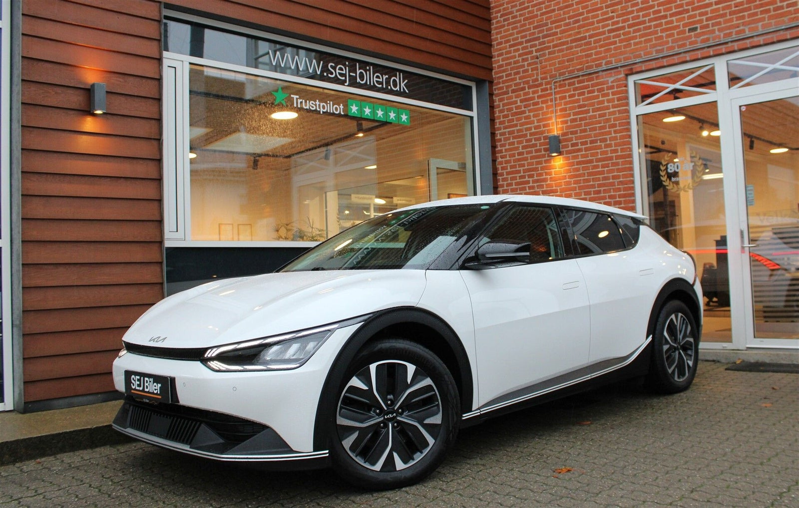 Hvid Kia EV6 fra 2022
