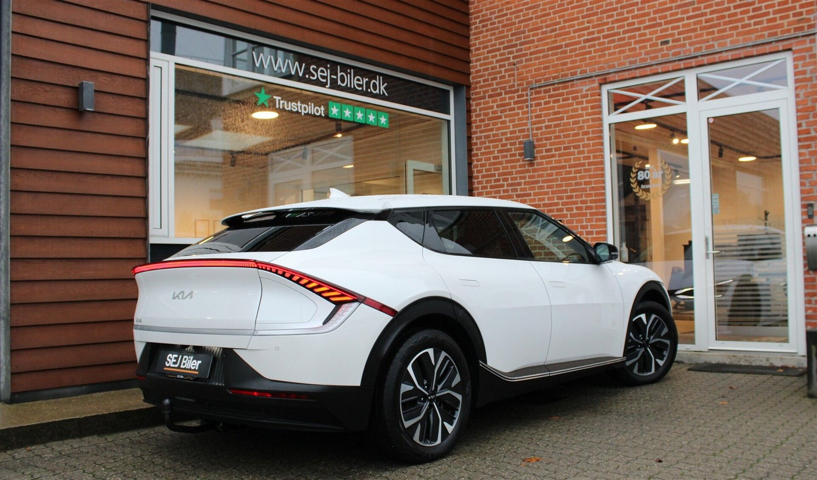 Hvid Kia EV6 fra 2022