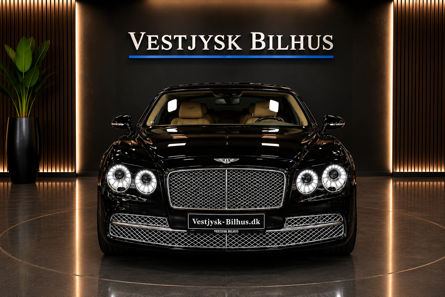 Sort Bentley Flying Spur fra 2015