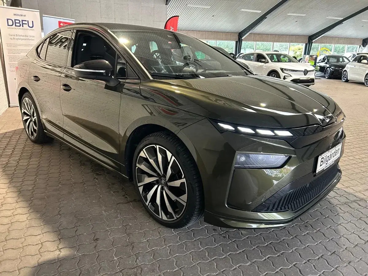 Grøn Skoda Enyaq fra 2025