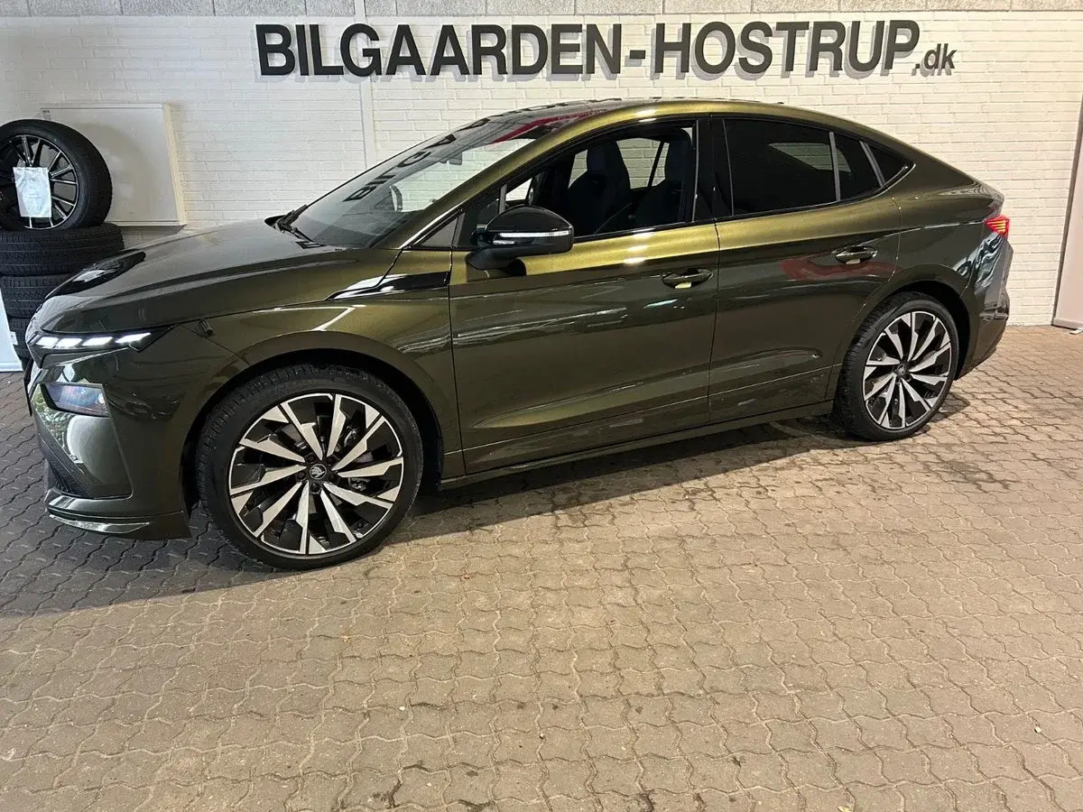 Grøn Skoda Enyaq fra 2025