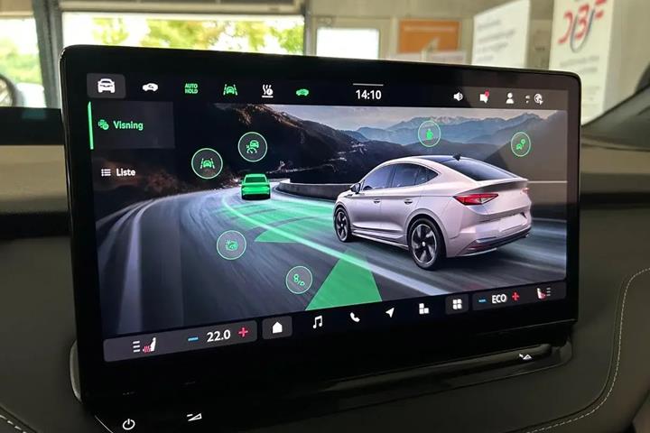 Grøn Skoda Enyaq fra 2025