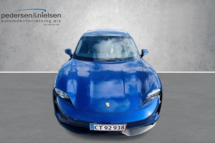 Blå Porsche Taycan fra 2020