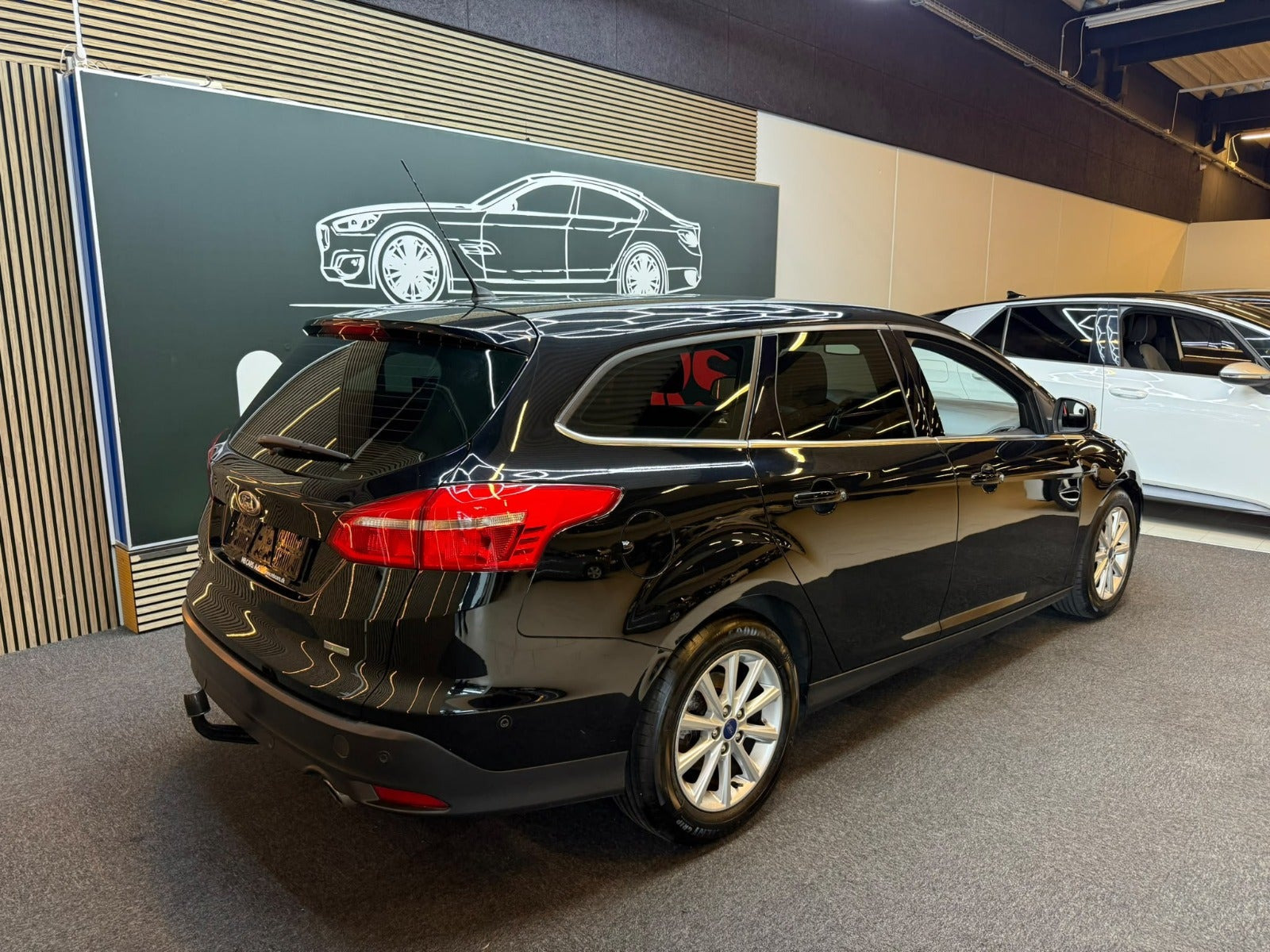 Sort Ford Focus fra 2015