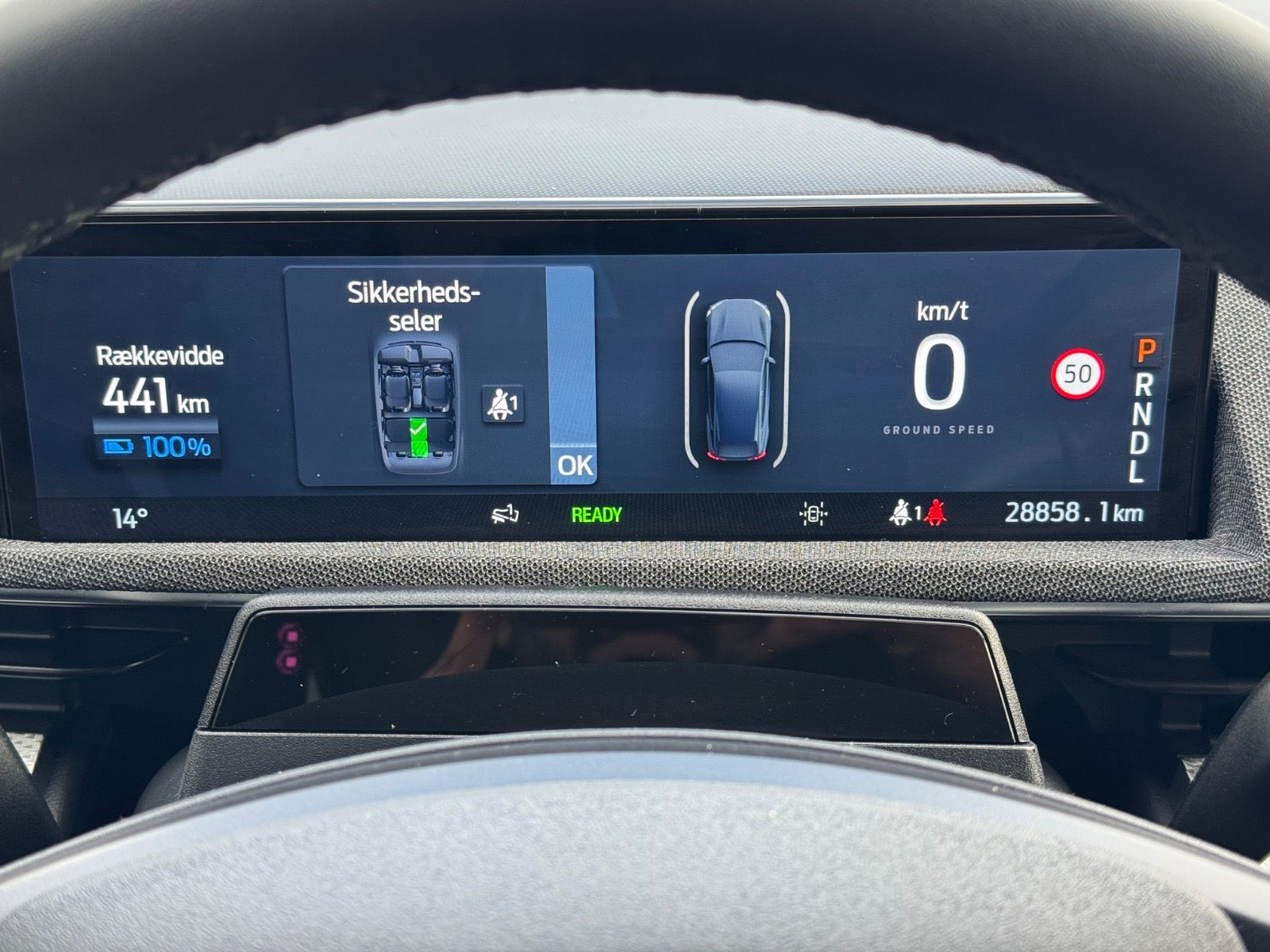 Hvid Ford Mustang Mach-E fra 2023