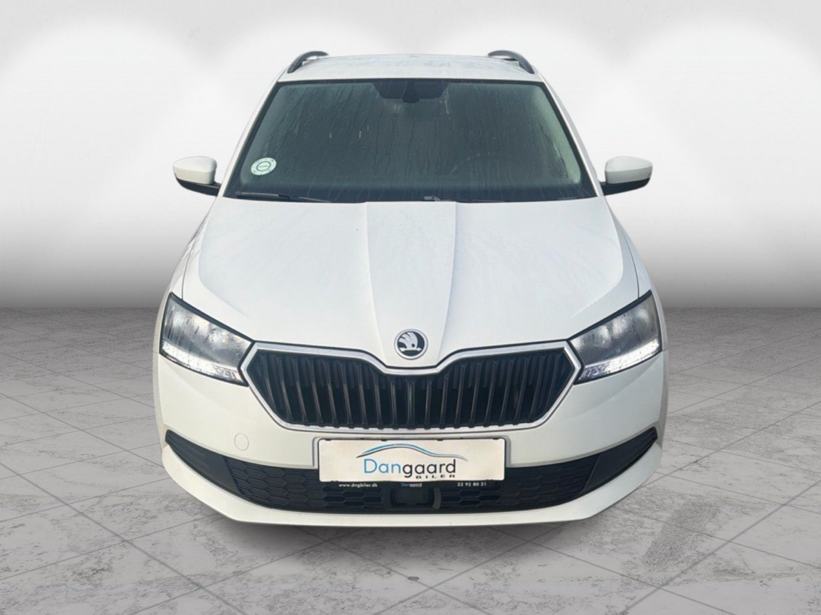 Hvid Skoda Fabia fra 2019
