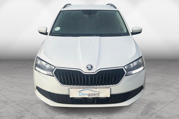 Hvid Skoda Fabia fra 2019