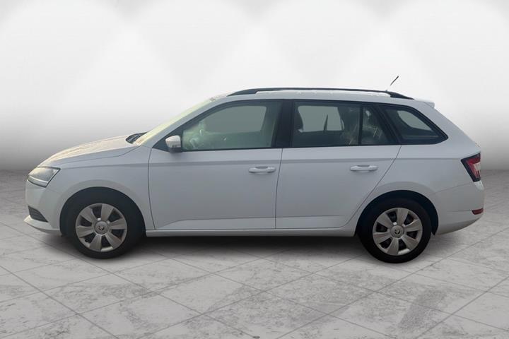 Hvid Skoda Fabia fra 2019