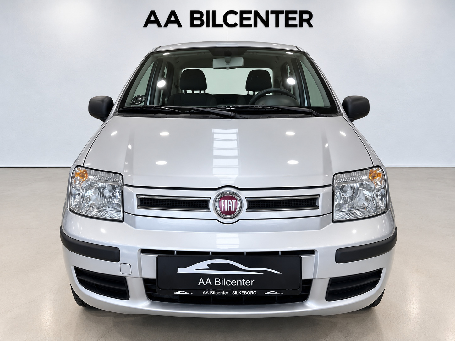 Sølv Fiat Panda fra 2012