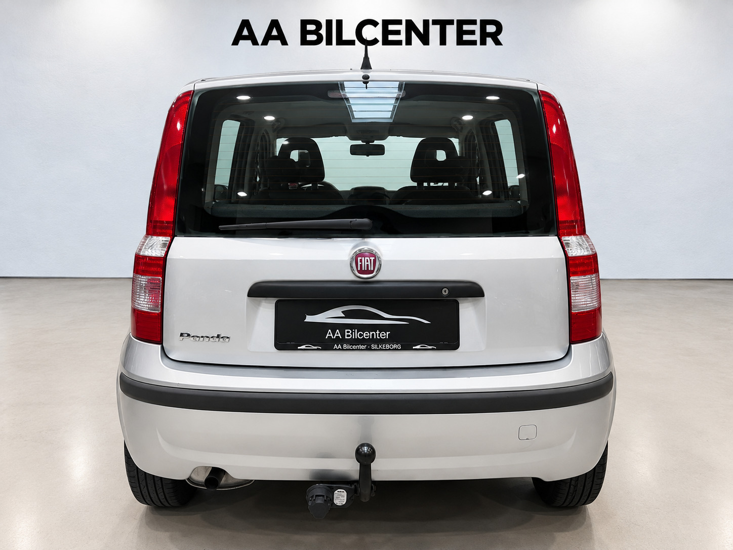 Sølv Fiat Panda fra 2012