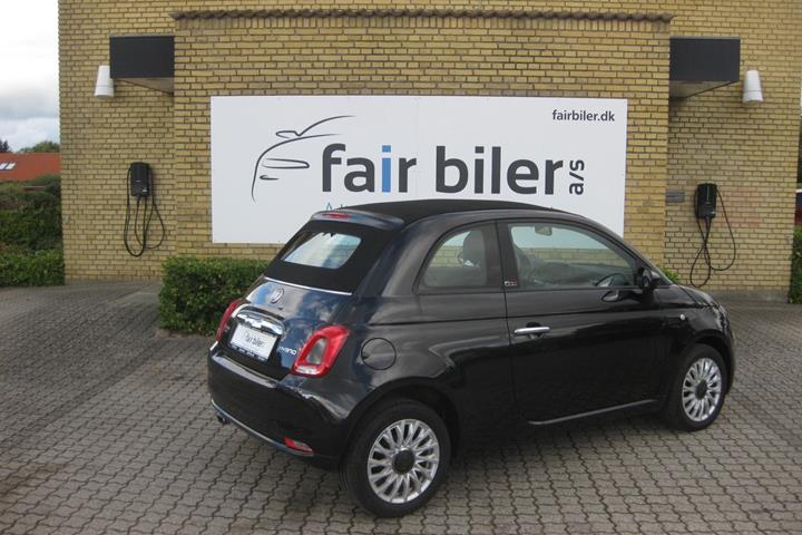 Sort Fiat 500C fra 2021