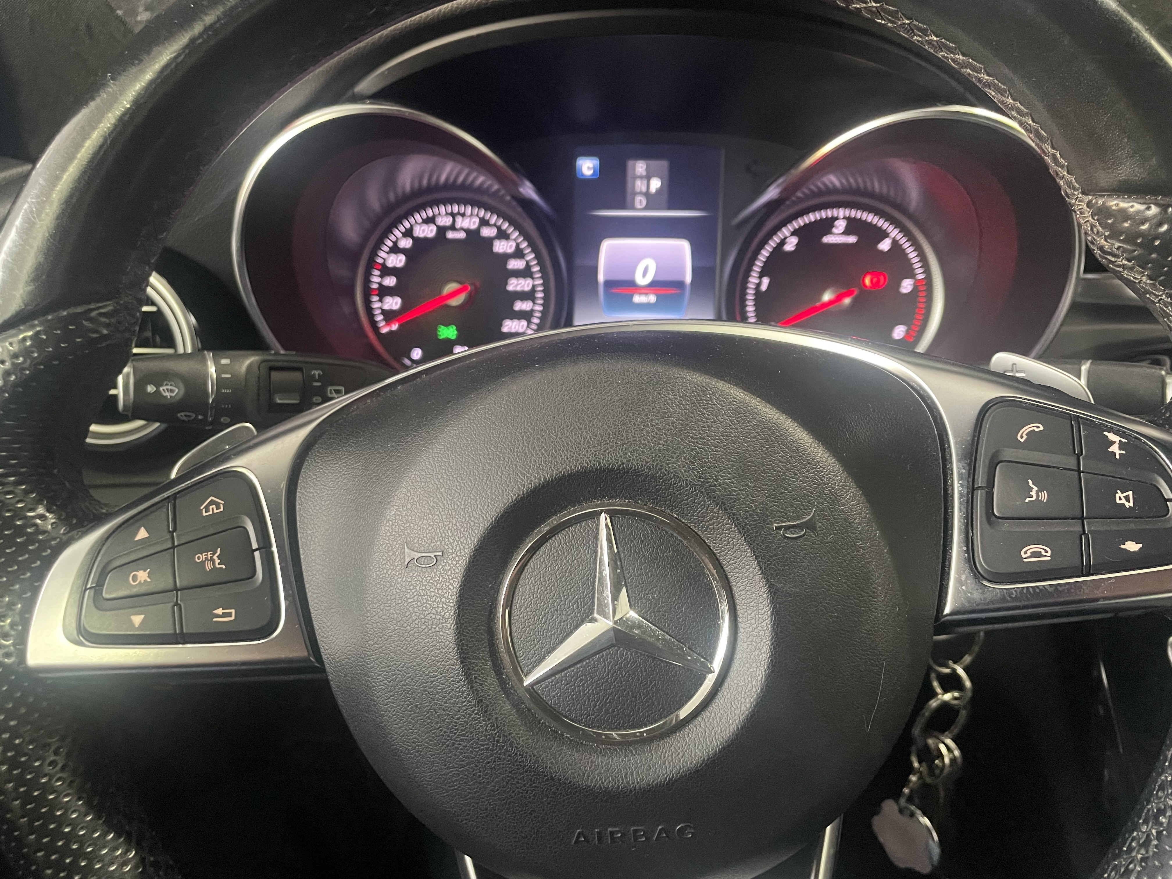 Sort Mercedes C220 d fra 2017