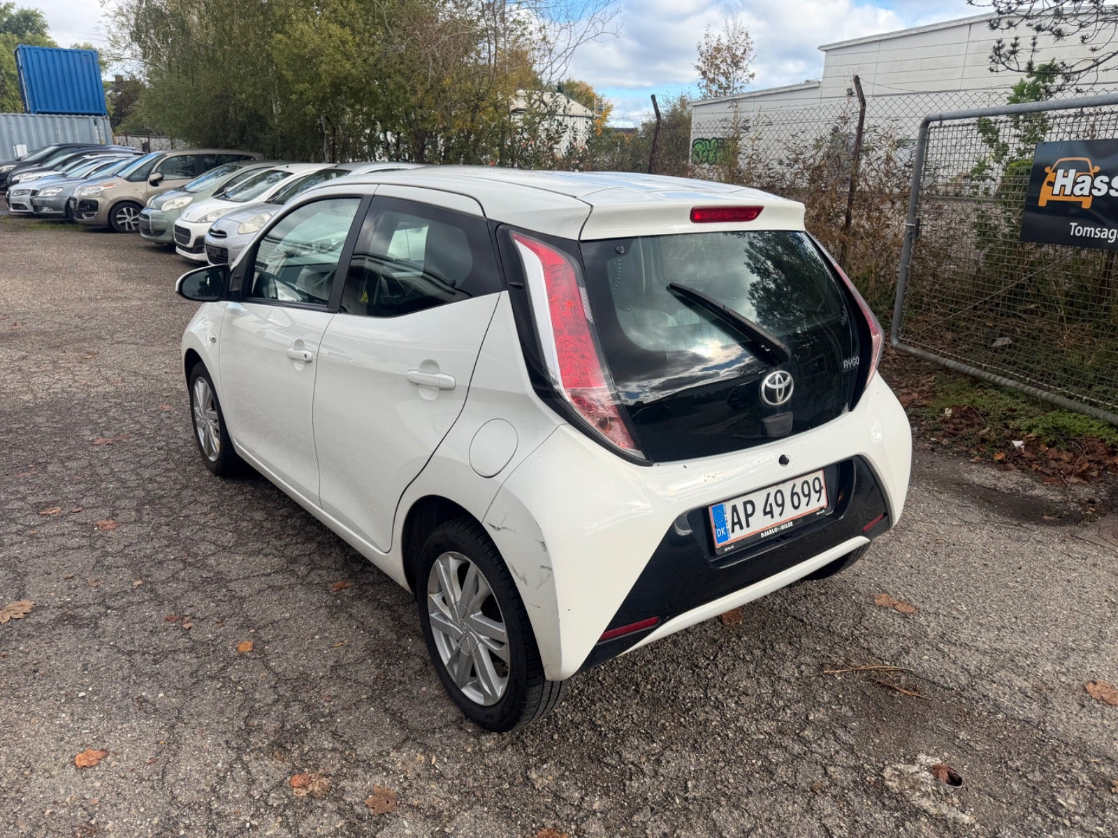 Grøn Toyota Aygo fra 2014