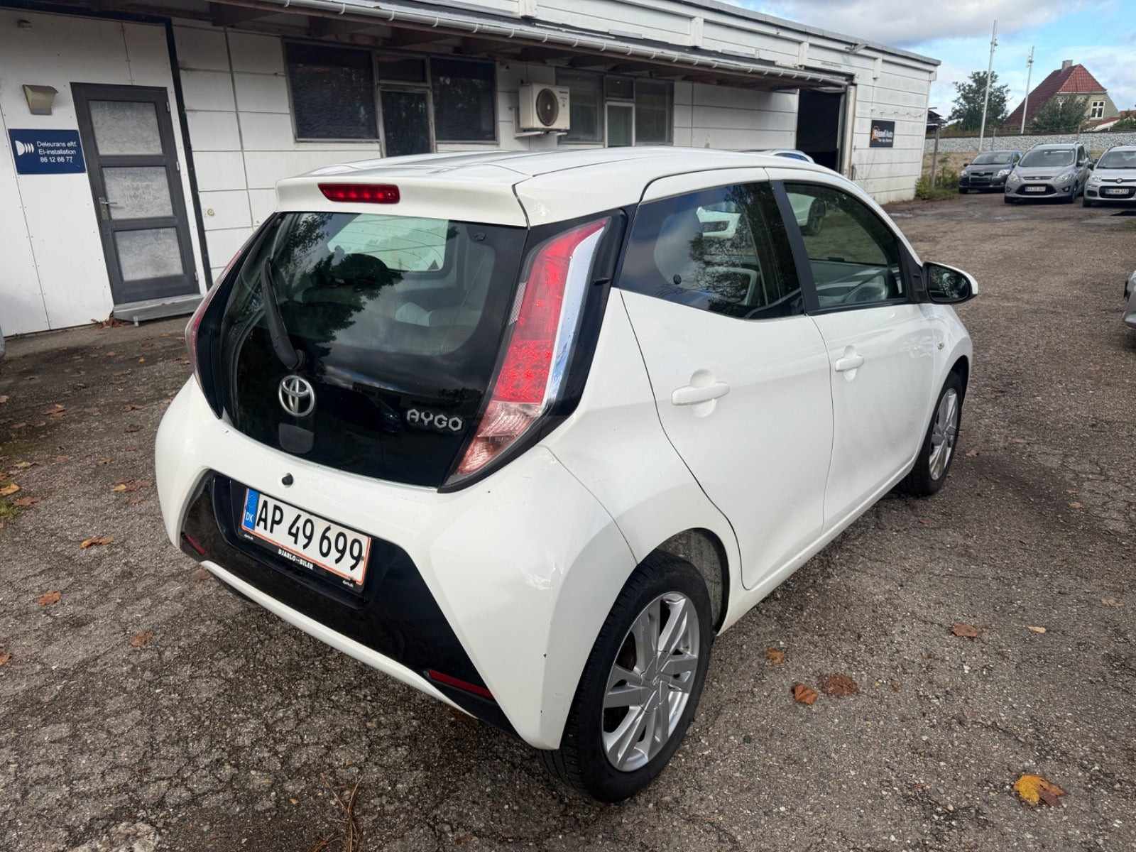 Grøn Toyota Aygo fra 2014