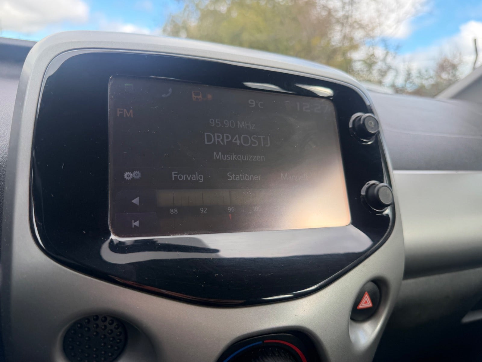 Grøn Toyota Aygo fra 2014