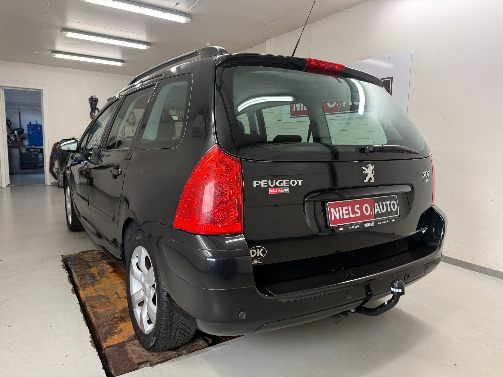 Sort Peugeot 307 fra 2009