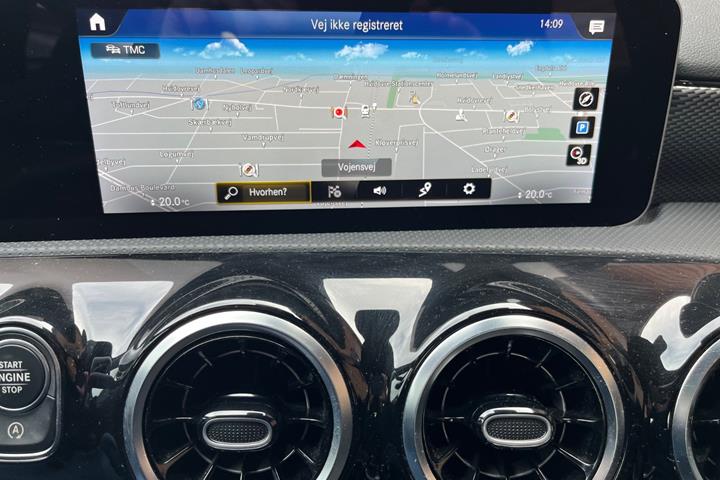 Sort Mercedes A200 fra 2018