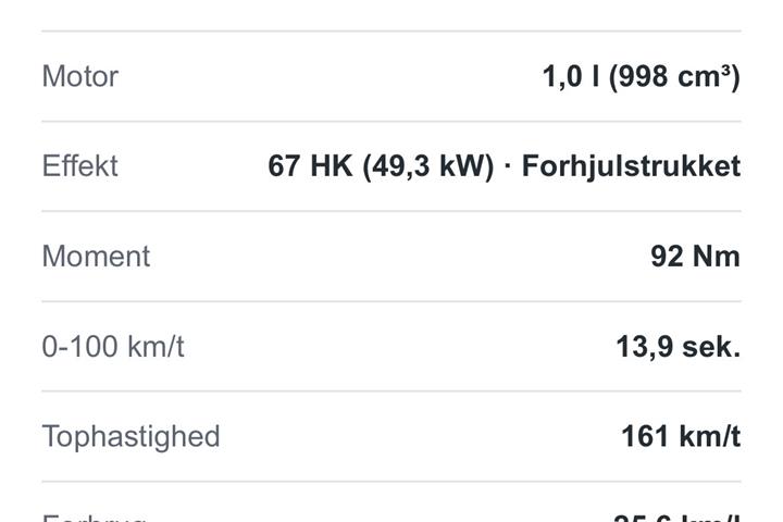 Blå Kia Picanto fra 2018